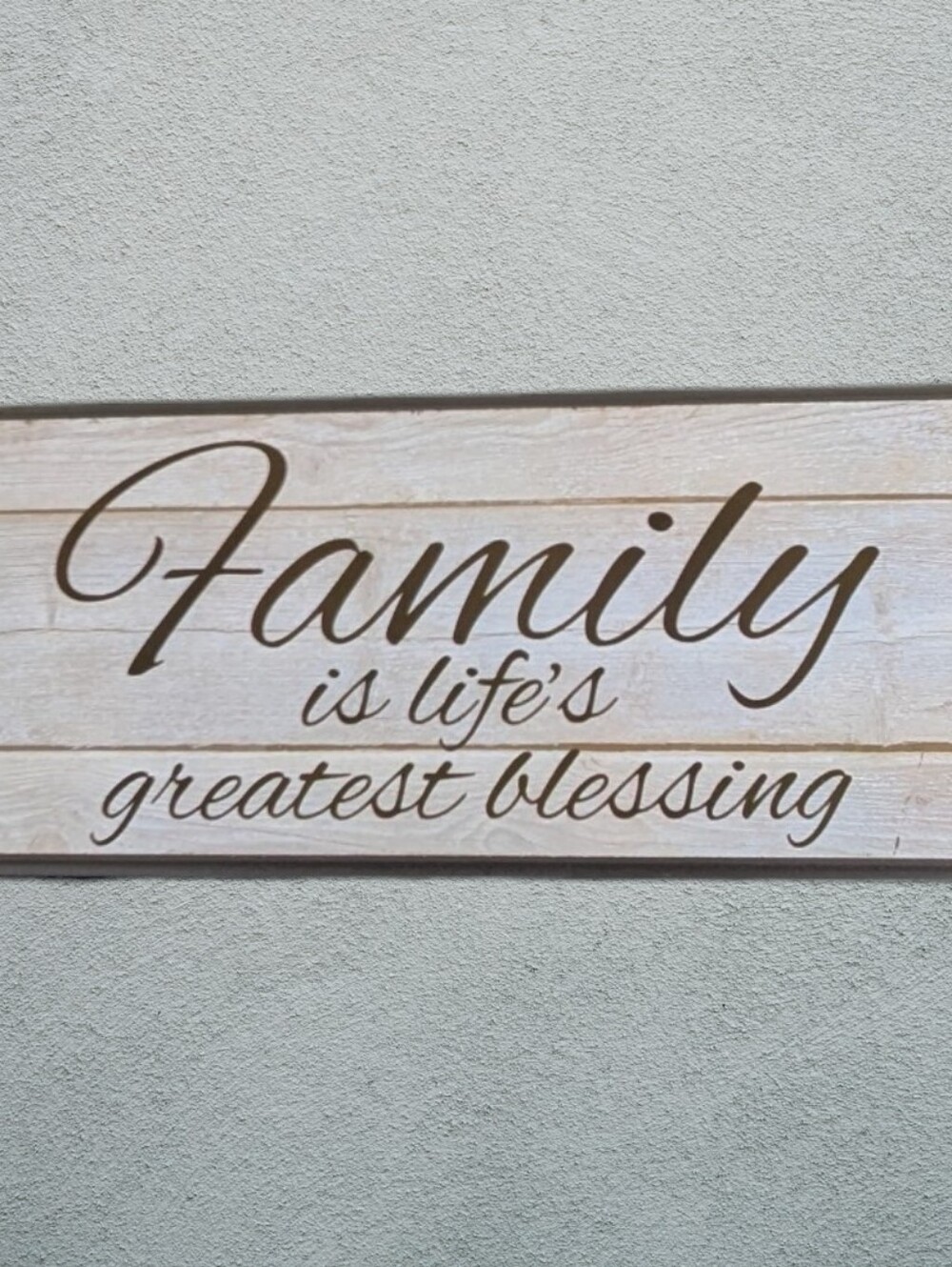 "Family Is The Greatest Blessing" Wall Decor
